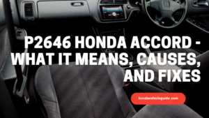 P2646 Honda Accord
